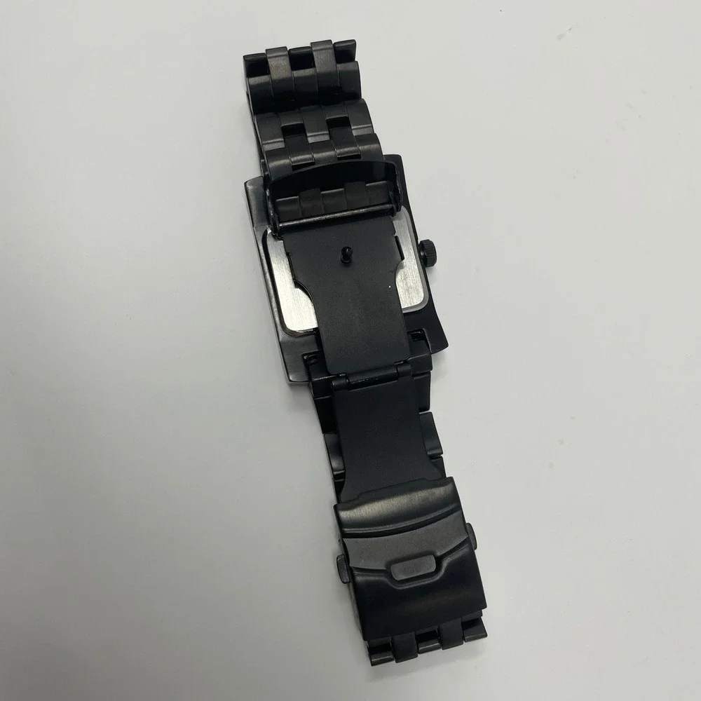MINI Cooper Union Jack Black Stainless Steel Swiss Mvmt Watch 100ft Water Resist